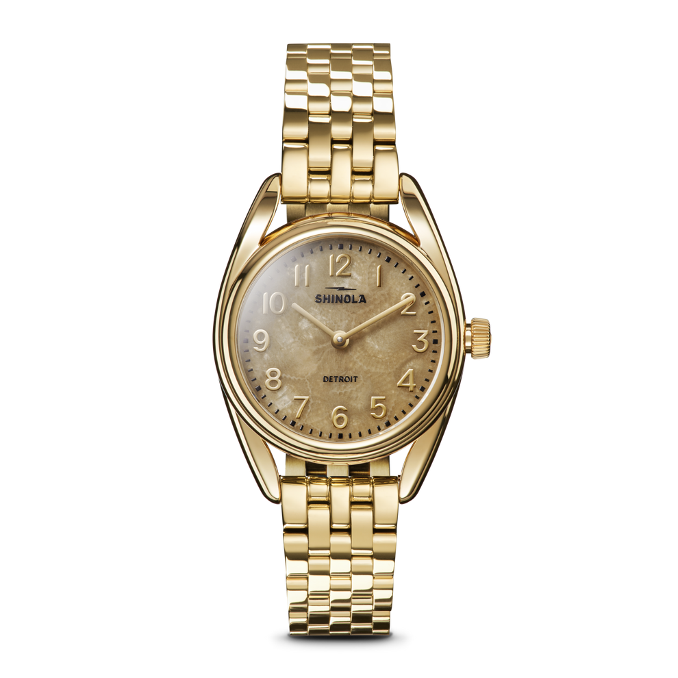 Shinola Derby 30mm Petoskey Gold-Tone Women's Watch – Nelson