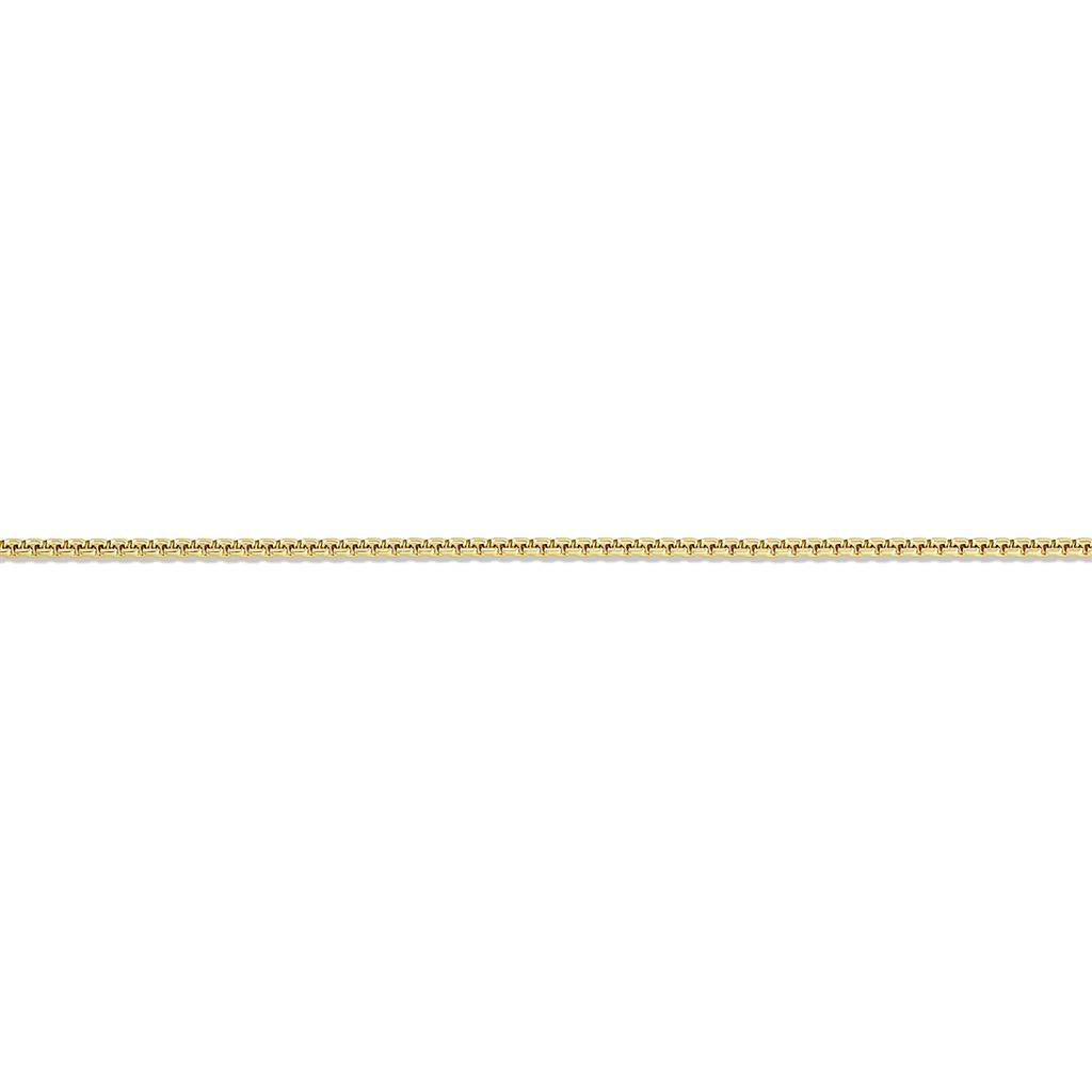 14K Yellow Gold 1.7mm Solid Box Chain Necklace