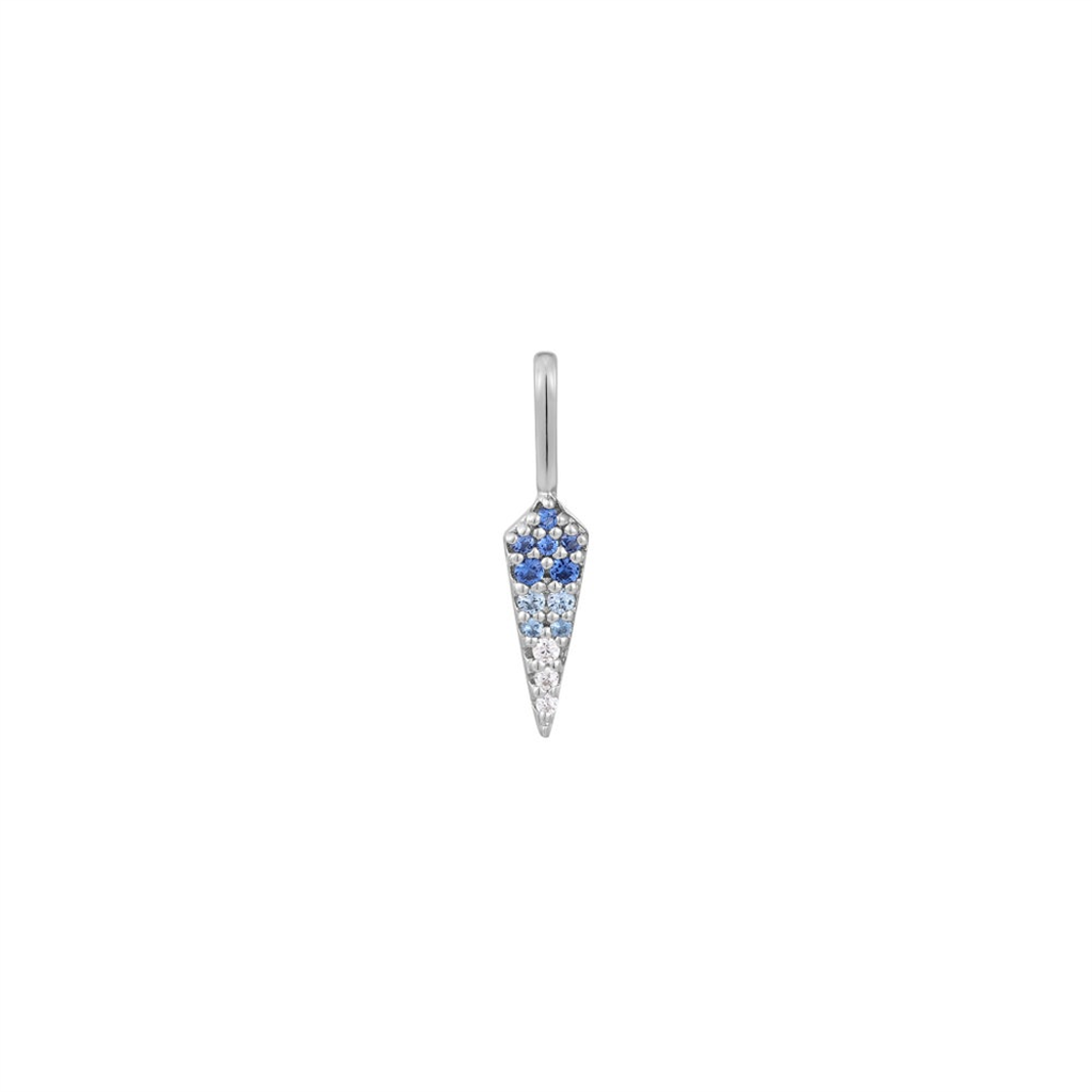 Sterling Silver Ombre Blue Bar Charm by Ania Haie