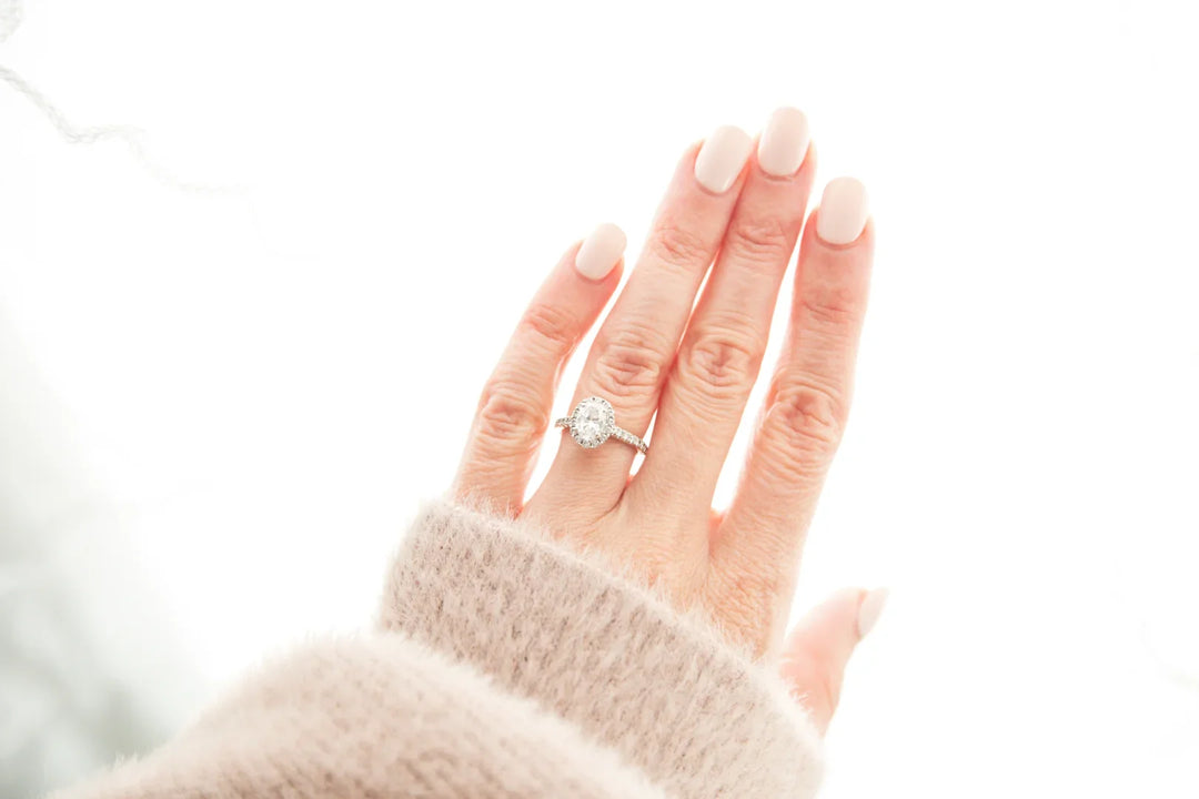 What Real Oval Diamond Rings Actually Look Like on Different Finger Sizes