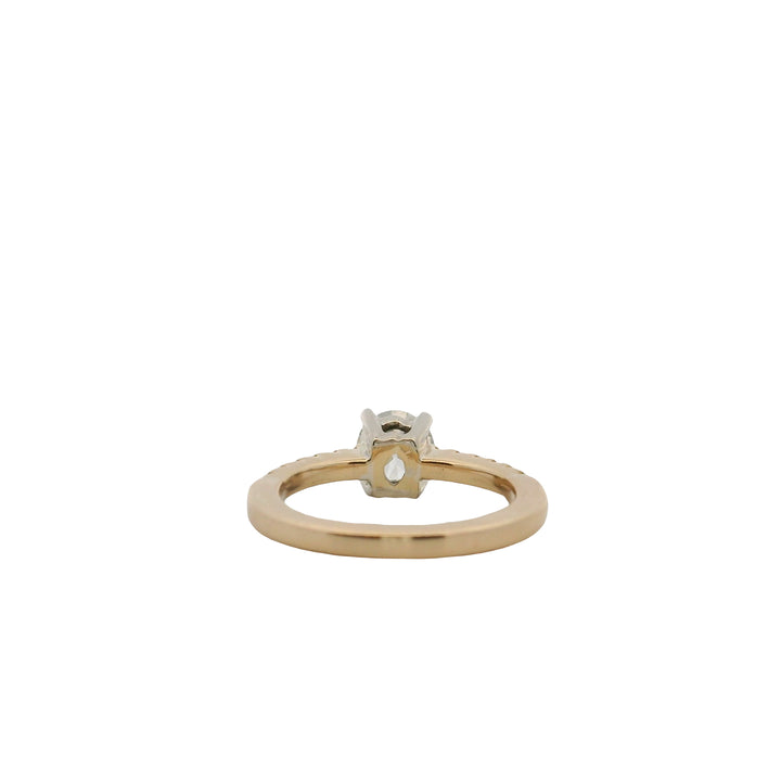 Estate 18K Yellow Gold 0.86CTW Diamond Engagement Ring