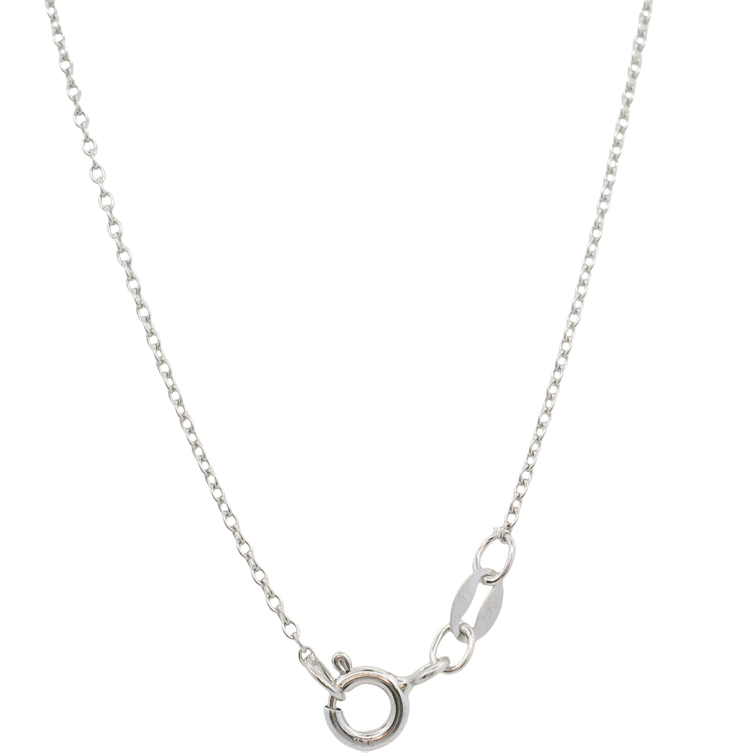 Sterling Silver Diamond Hummingbird Pendant Necklace - 0.03 Carat Total Weight