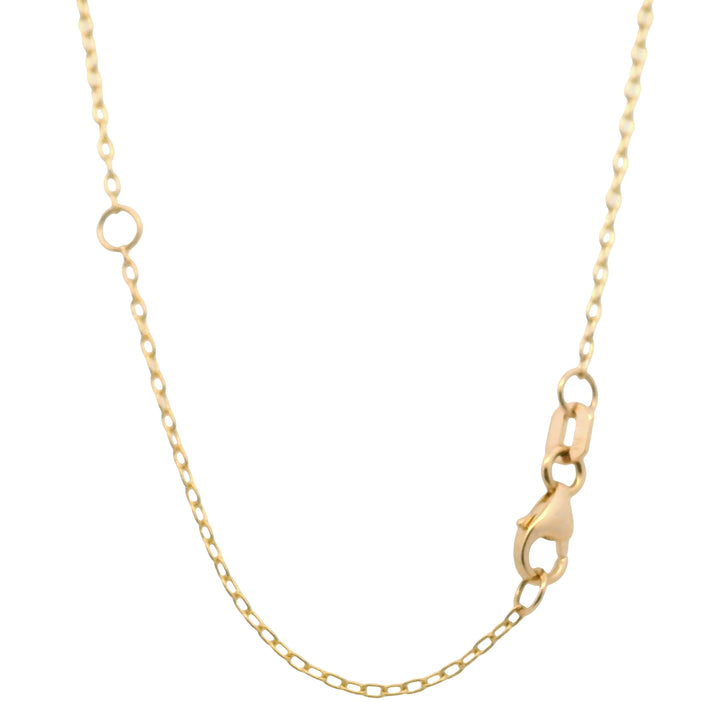 18K Yellow Gold 0.07CTW Diamond "Love" Word Necklace