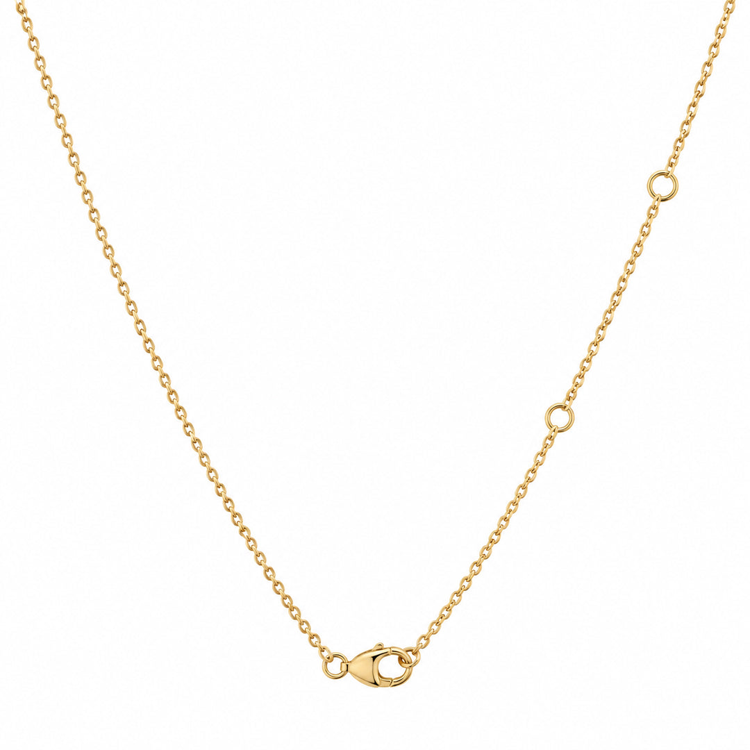 Gold Vermeil Lab Grown Diamond Marquise Halo Station Necklace 0.71CT TWT