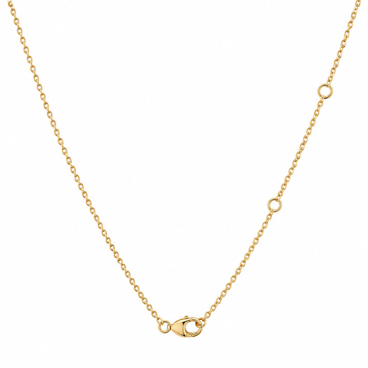 Gold Vermeil Lab Grown Diamond Marquise Halo Station Necklace 0.71CT TWT