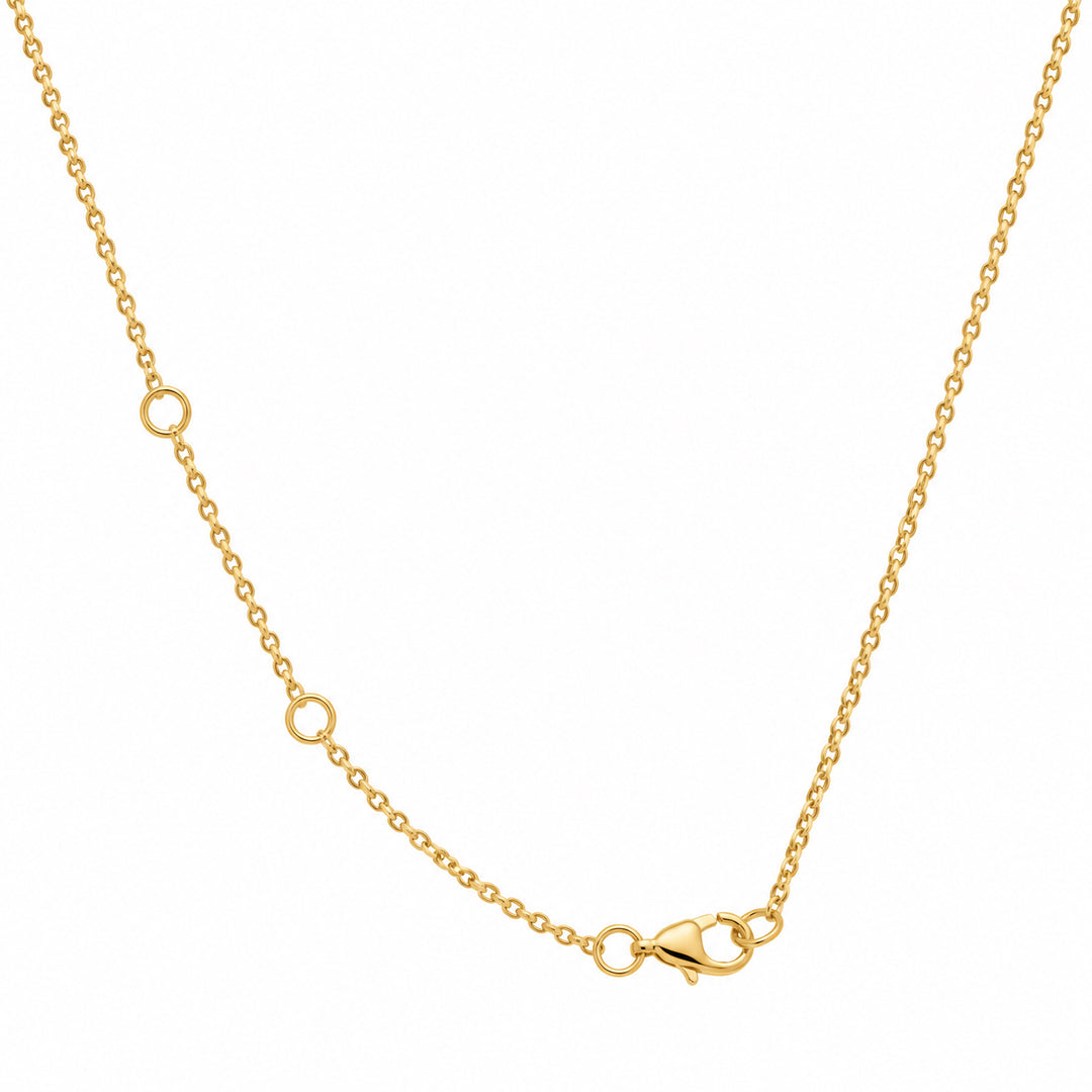 10K Yellow Gold 0.50CTW Round Lab Diamond Solitaire Necklace
