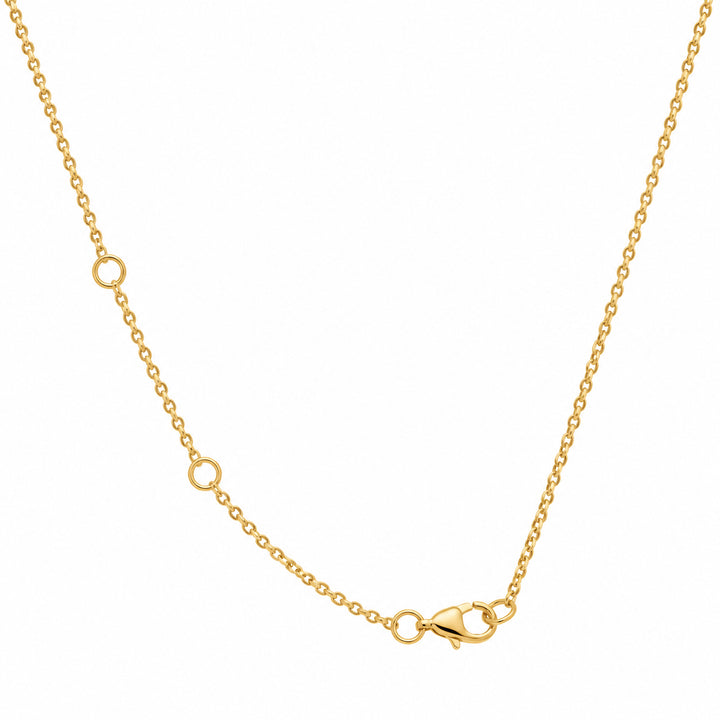 10K Yellow Gold 0.50CTW Round Lab Diamond Solitaire Necklace