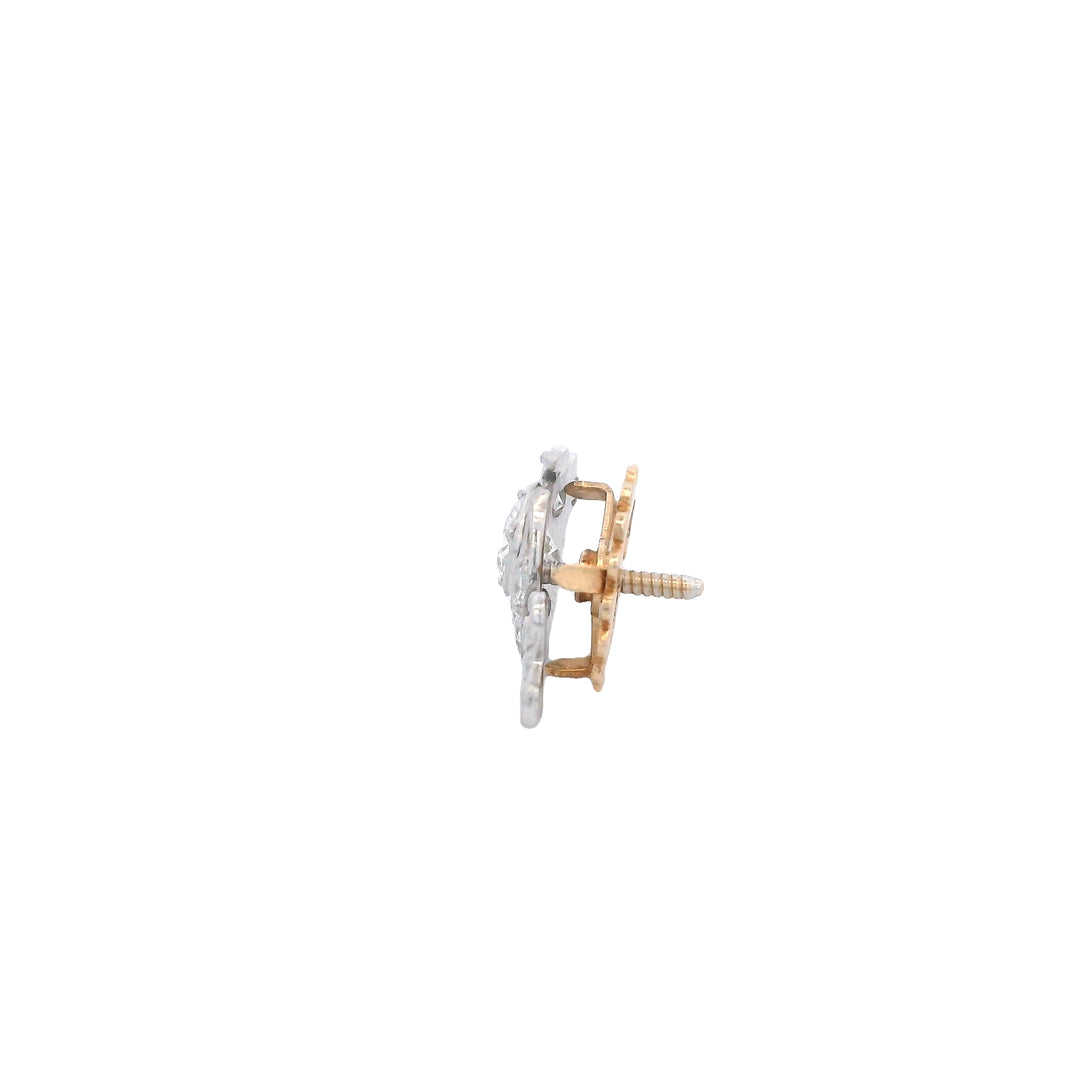 Estate 14K Two-Tone Gold 0.51CTW Diamond Vintage Shriner's Pin