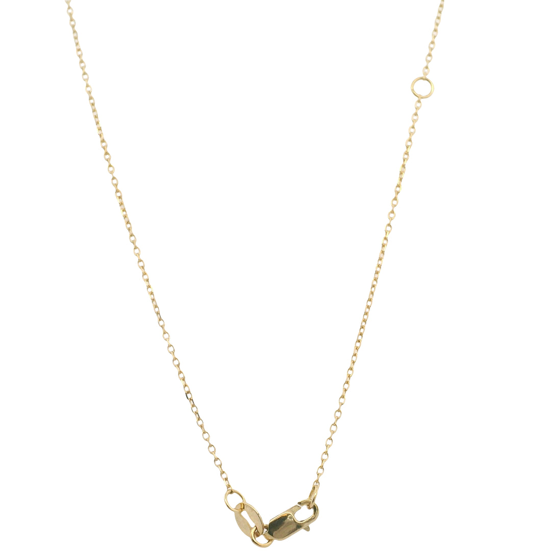 14K Yellow Gold 1.28CTW Multi-Color Sapphire & Diamond Geometric Pendant Necklace