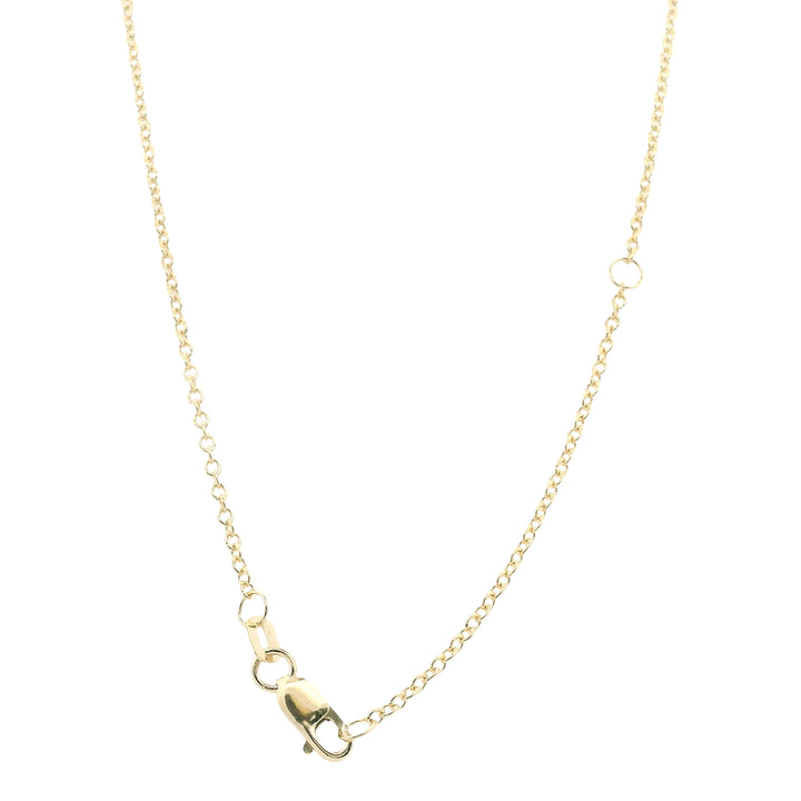 14K Yellow Gold Adjustable Cable Chain Necklace - 1.5mm