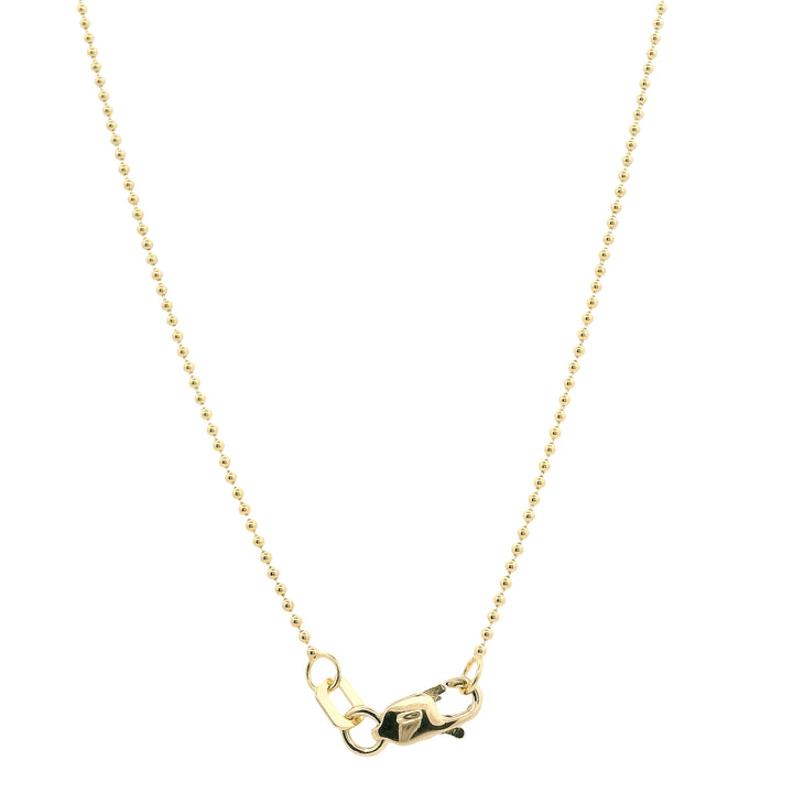 14K Yellow Gold Ball Chain Necklace - 1mm