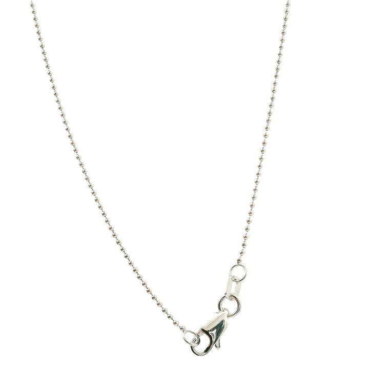 14K White Gold Ball Chain Necklace