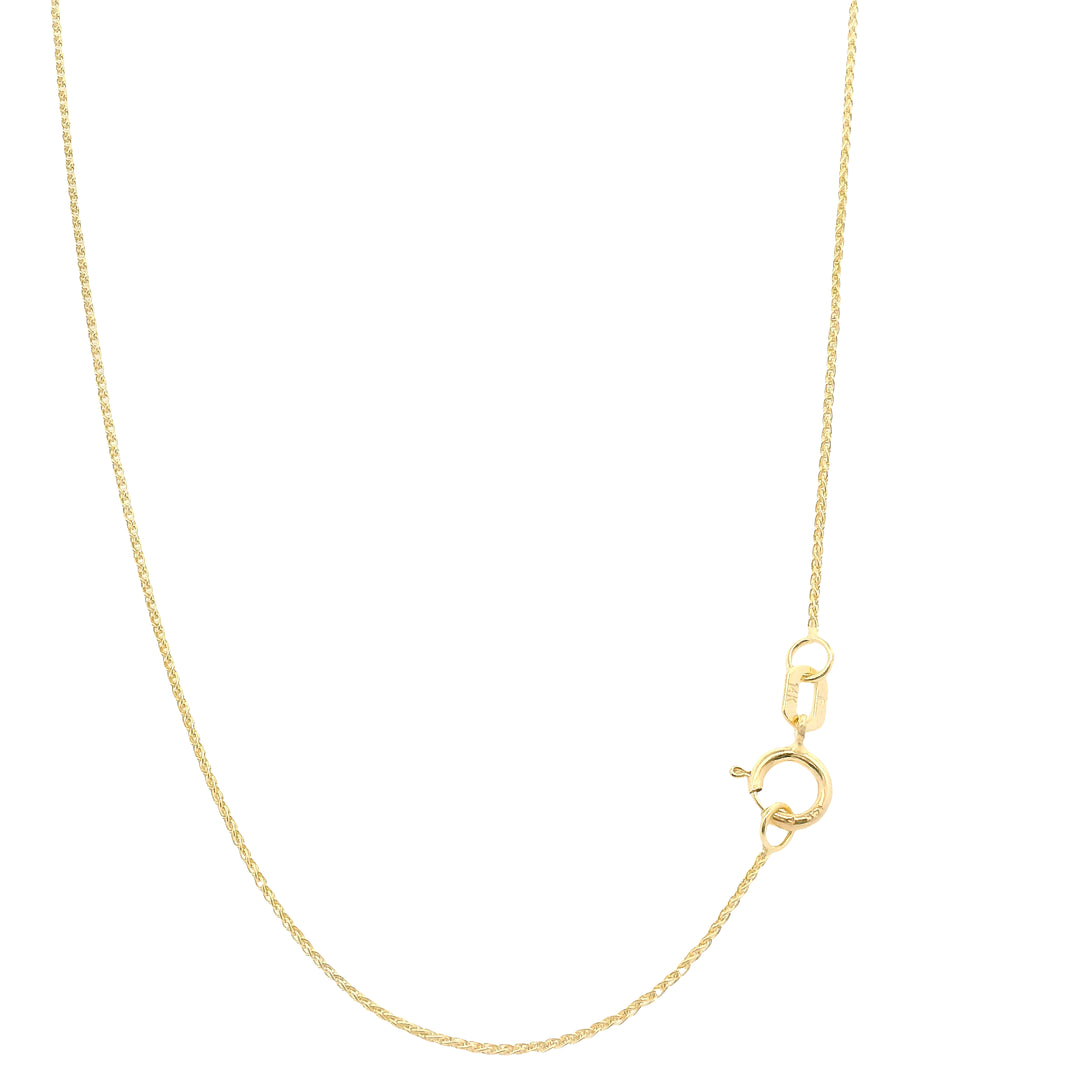 14K Yellow Gold Cable Chain Necklace - 0.80mm