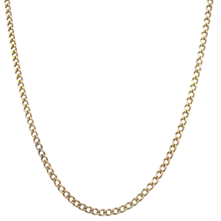Estate 14K Yellow Gold Curb Link Chain Necklace