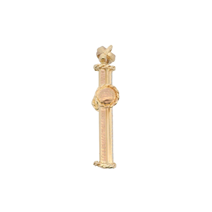 Estate 14K Two-Tone Gold Large Cross Pendant