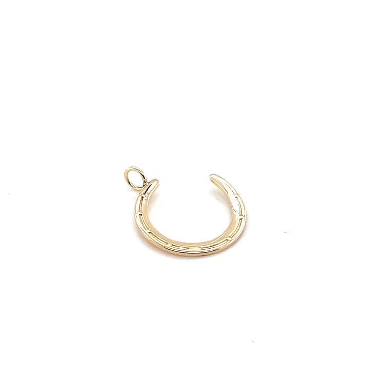 Estate 14K Yellow Gold Antique Horseshoe Pendant