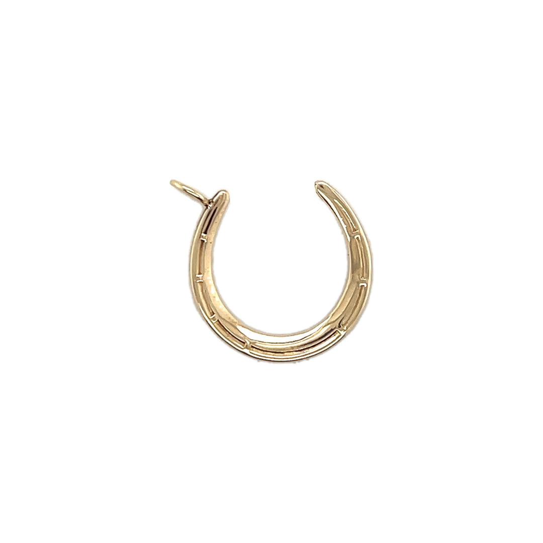 Estate 14K Yellow Gold Antique Horseshoe Pendant