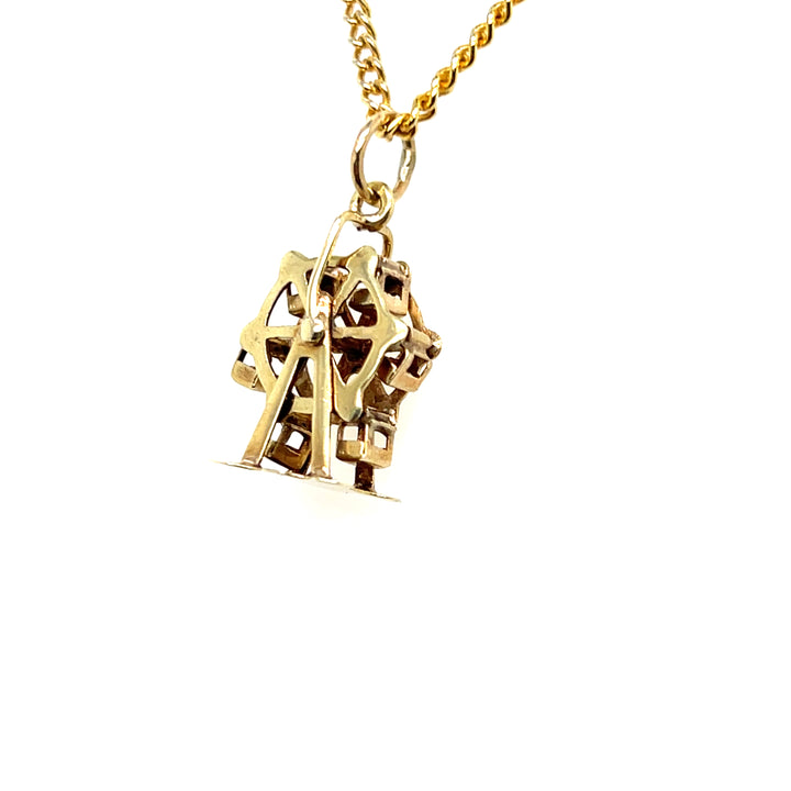 Estate 14KT Yellow Gold Moveable Ferris Wheel Pendant/Charm, ca. 1960’s