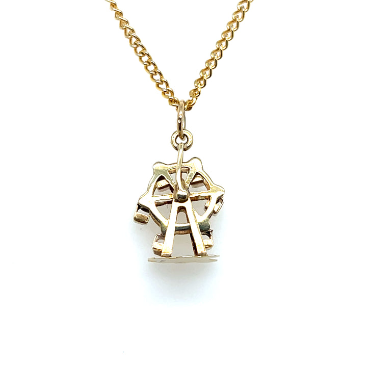 Estate 14KT Yellow Gold Moveable Ferris Wheel Pendant/Charm, ca. 1960’s