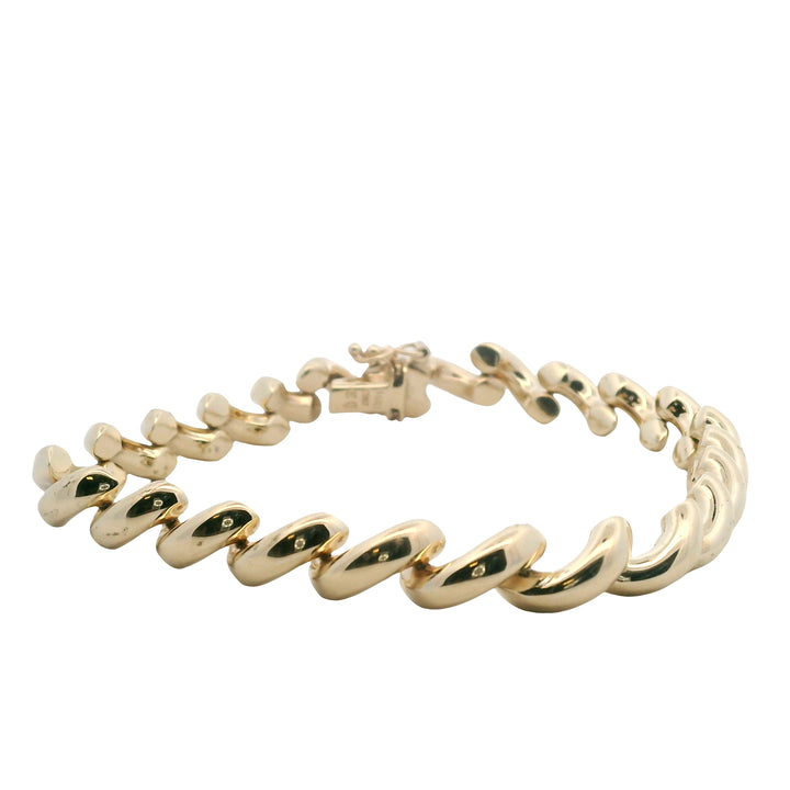 Estate 14K Yellow Gold San Marco Link Bracelet