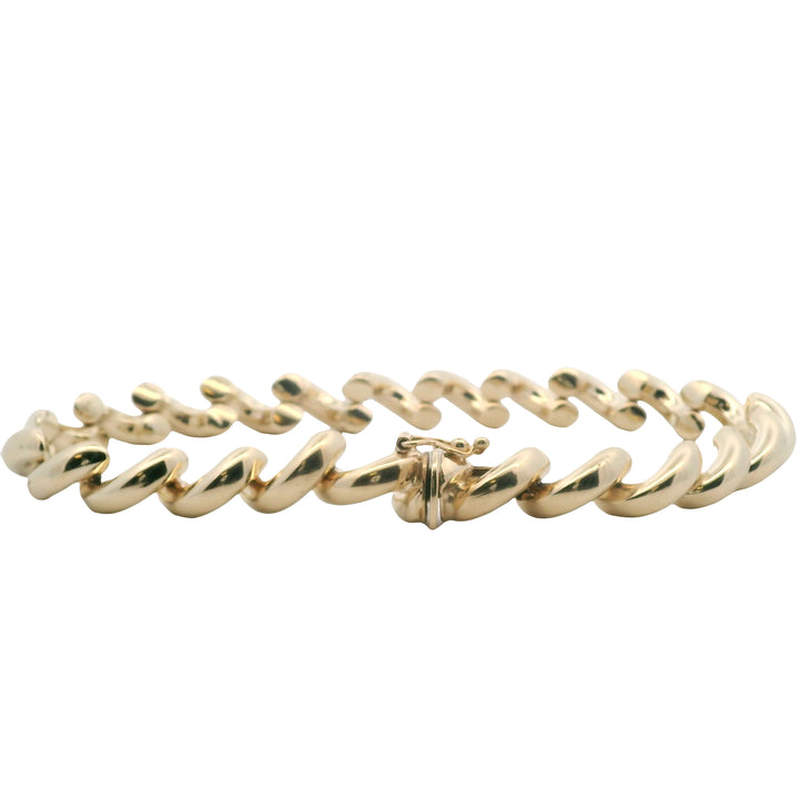 Estate 14K Yellow Gold San Marco Link Bracelet