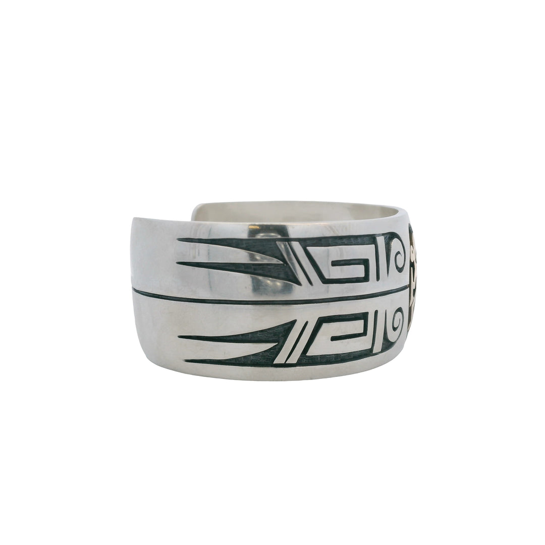 Estate Sterling Silver Kokopelli Cuff Bracelet