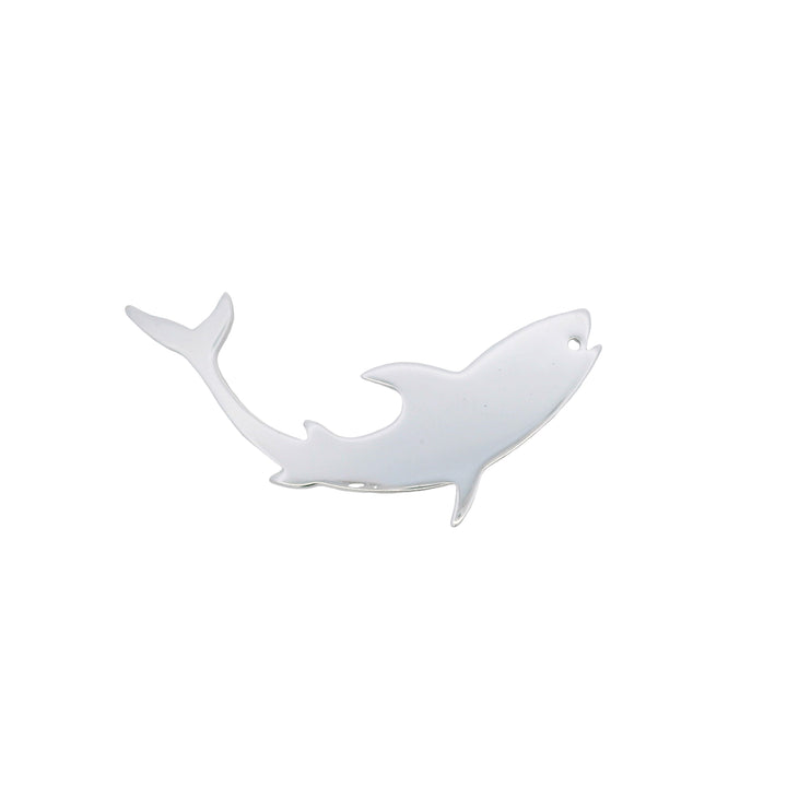 Estate Sterling Silver Shark Pin - Marine Life Silhouette Design