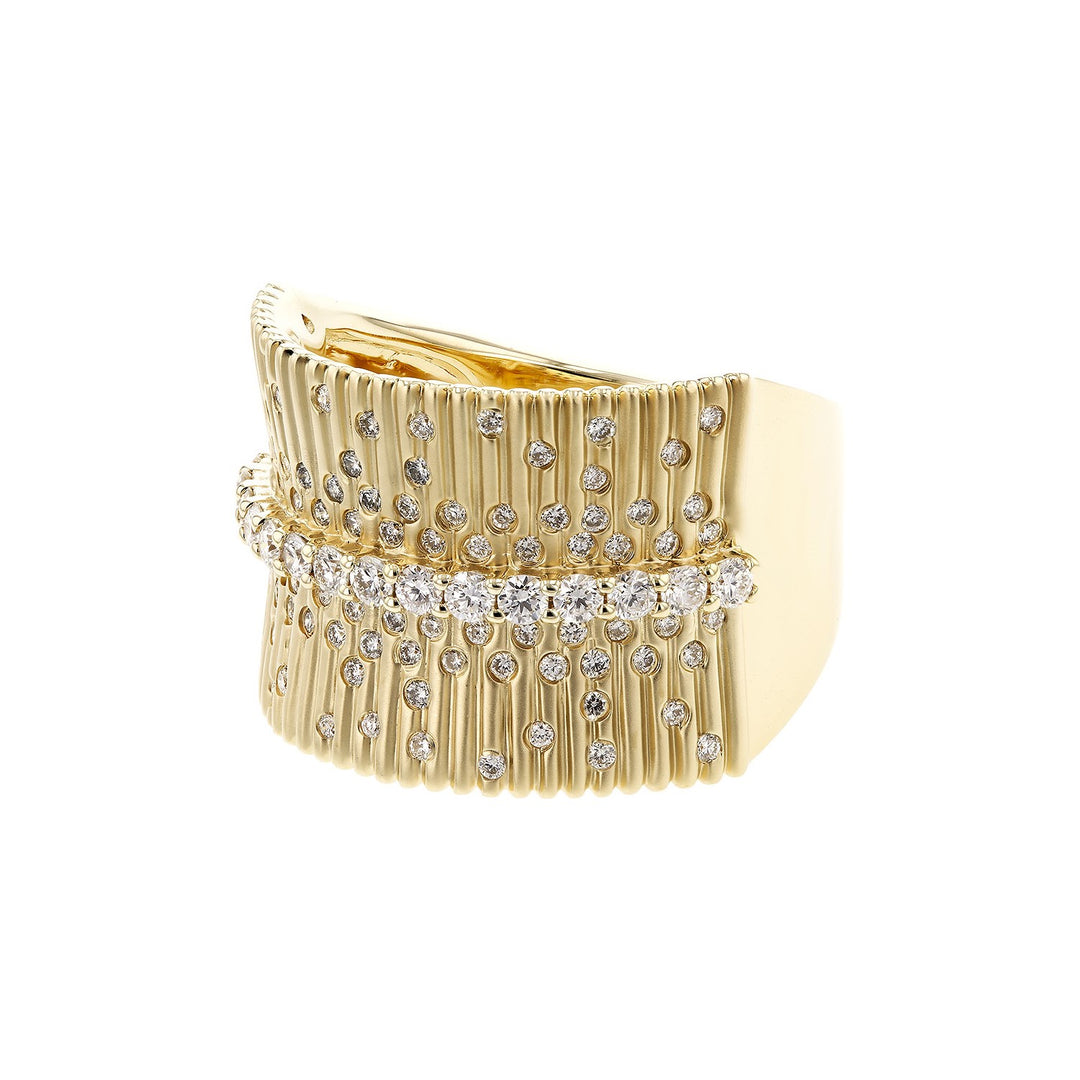 14K Yellow Gold 0.67ctw Diamond Fashion Ring by Allison Kaufman