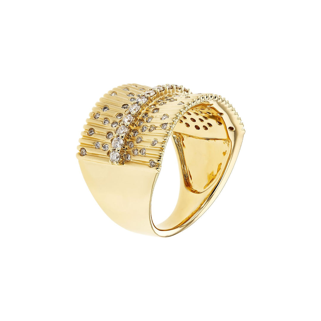14K Yellow Gold 0.67ctw Diamond Fashion Ring by Allison Kaufman