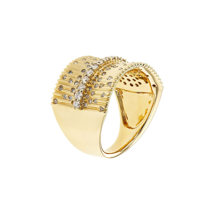 14K Yellow Gold 0.67ctw Diamond Fashion Ring by Allison Kaufman
