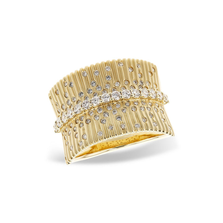 14K Yellow Gold 0.67ctw Diamond Fashion Ring by Allison Kaufman