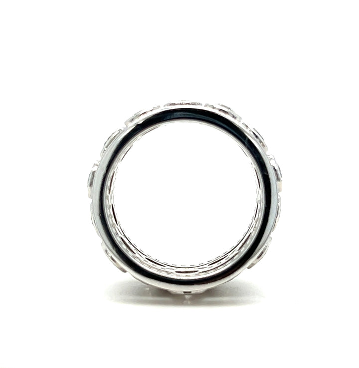 Estate 18K White Gold 2.54ctw Diamond Multi Row Open Ring by Hearts On Fire