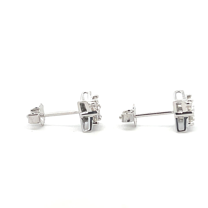 14K White Gold 0.33ctw Diamond Star of Hope Stud Earrings