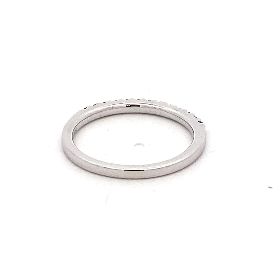 14K White Gold 0.25CTW Round Alexandrite Fashion Band