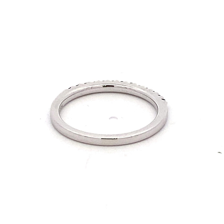 14K White Gold 0.25CTW Round Alexandrite Fashion Band