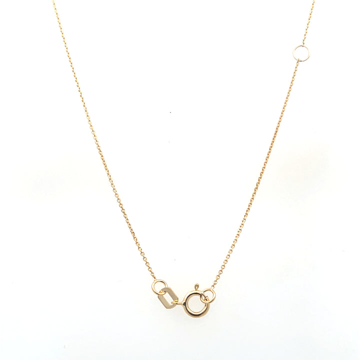 14K Yellow Gold Oval Emerald & Diamond Necklace