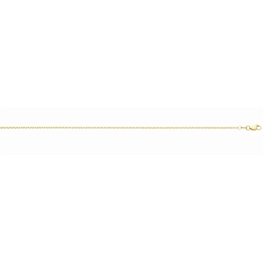 14K Yellow Gold 1.50mm Cable Chain Necklace