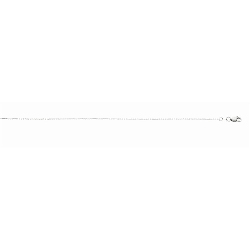 14K White Gold 1.50mm Cable Chain Necklace
