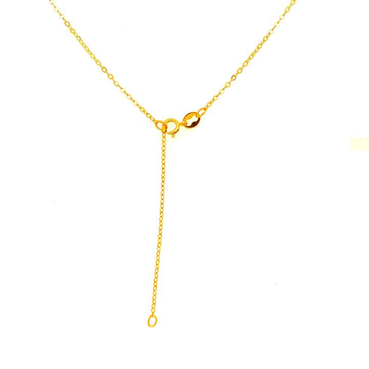 Yellow Gold Plated Vote Station Necklace