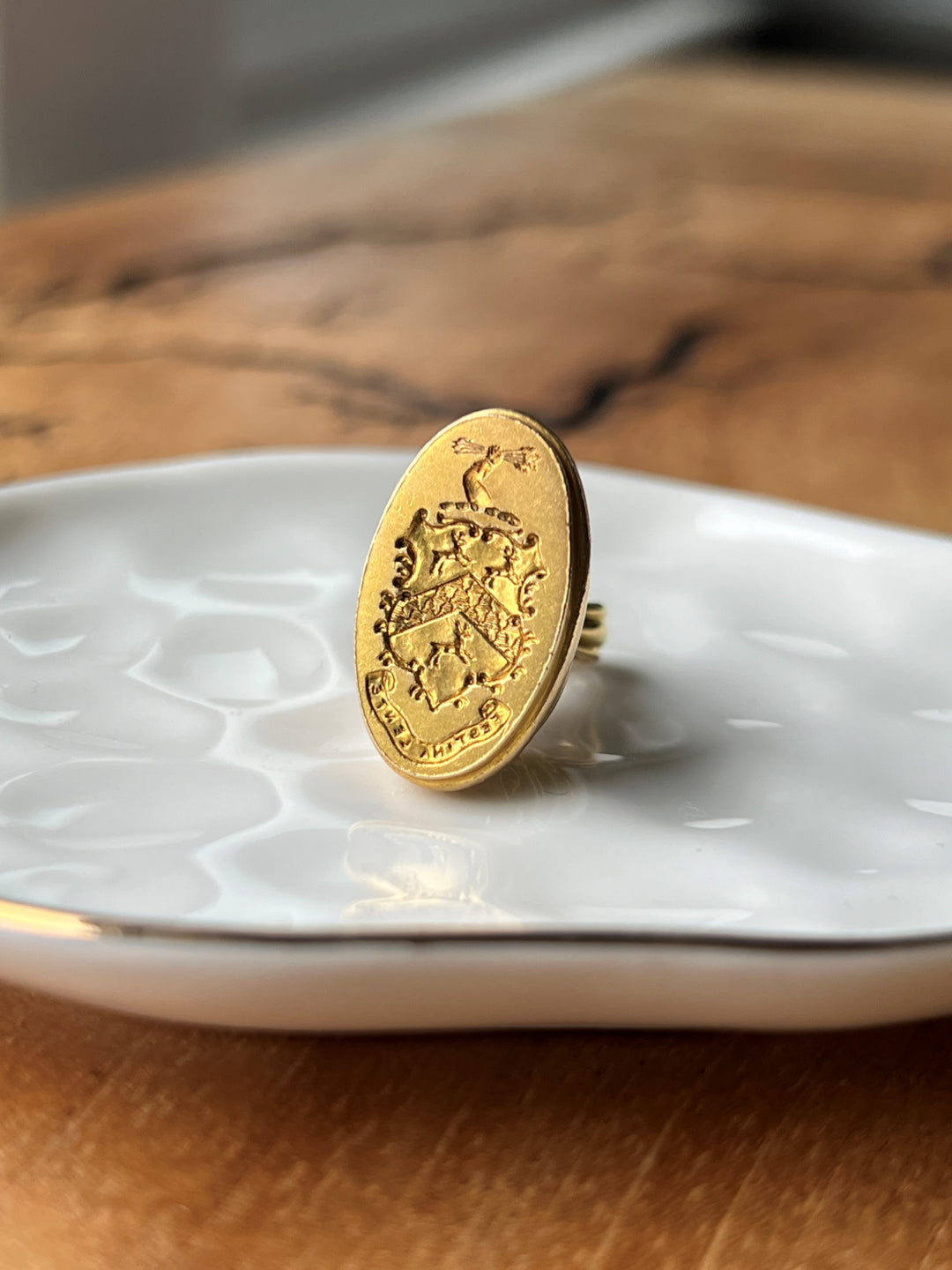 Estate 14K Yellow Gold "Festina Lente" Victorian Fob Seal Pendant