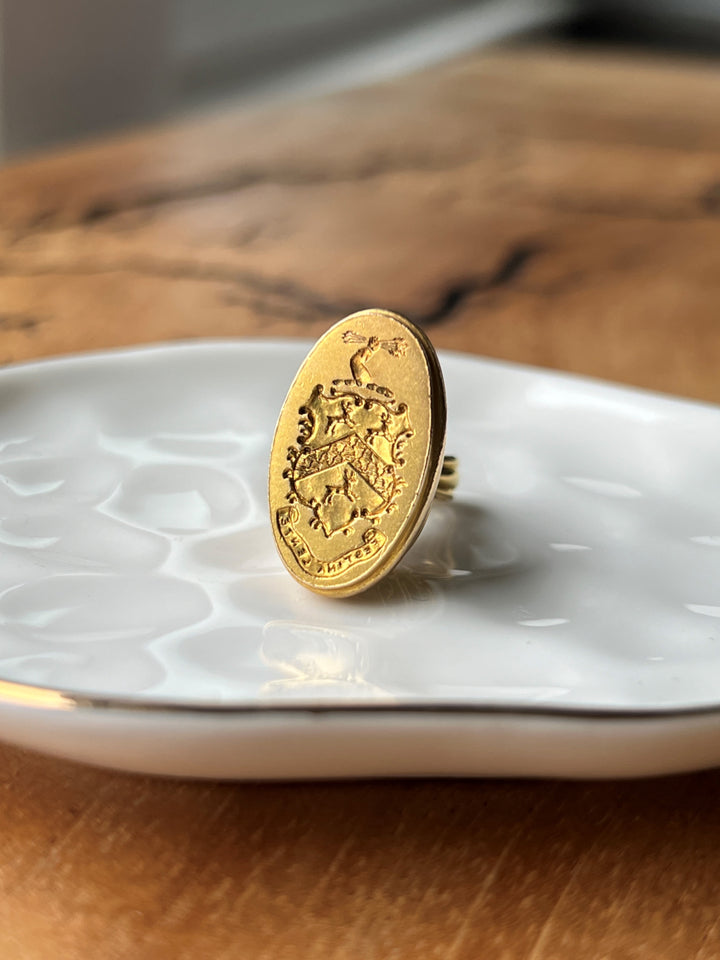 Estate 14K Yellow Gold "Festina Lente" Victorian Fob Seal Pendant