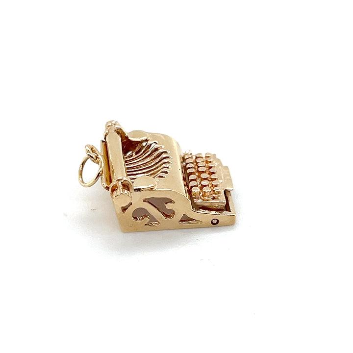 Estate 14KT Yellow Gold Typewriter Pendant/Charm, ca. 1970’s