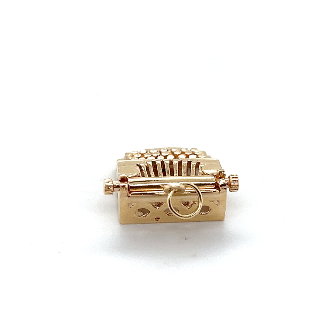 Estate 14KT Yellow Gold Typewriter Pendant/Charm, ca. 1970’s