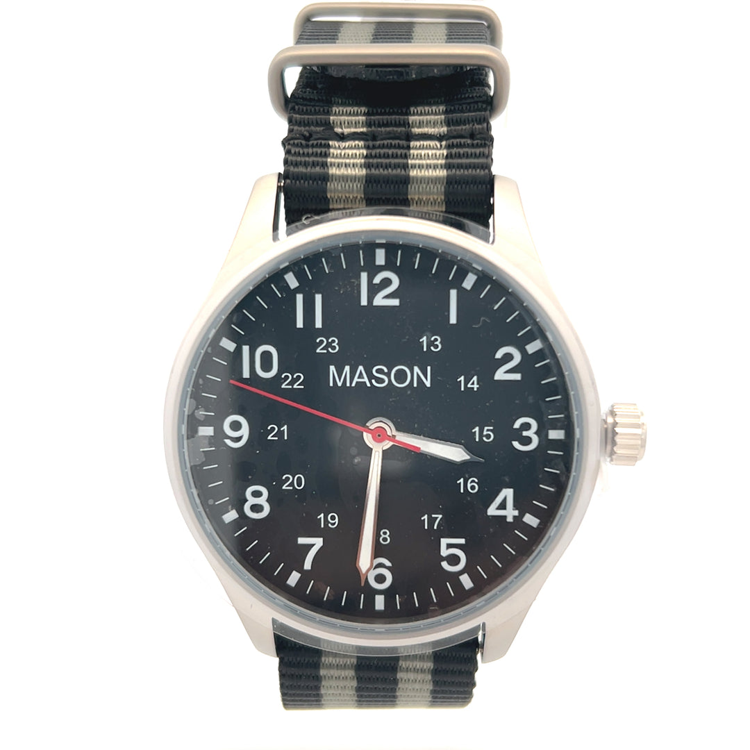 Stainless Steel Men's Quartz Watch by Mason