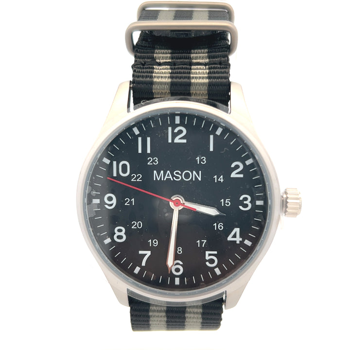 Stainless Steel Men's Quartz Watch by Mason