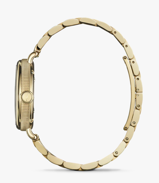 Shinola Birdy 34mm Light Silver Dial Gold-Tone Women's Watch