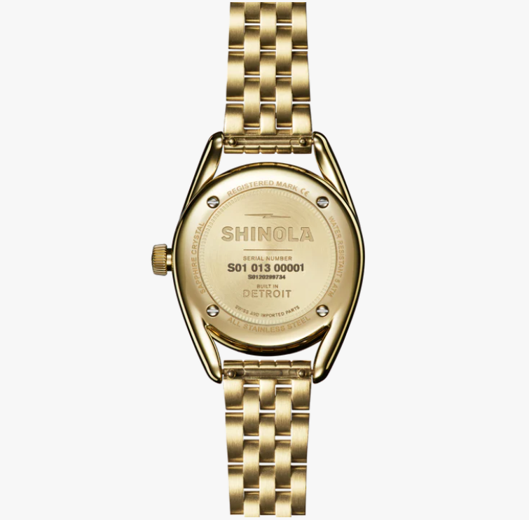 Shinola Derby 30mm Petoskey Gold-Tone Women's Watch