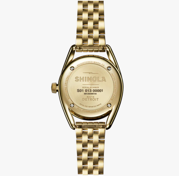 Shinola Derby 30mm Petoskey Gold-Tone Women's Watch