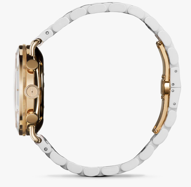 Shinola Canfield Sport 40mm Chronograph White Ceramic Gold-Tone Watch