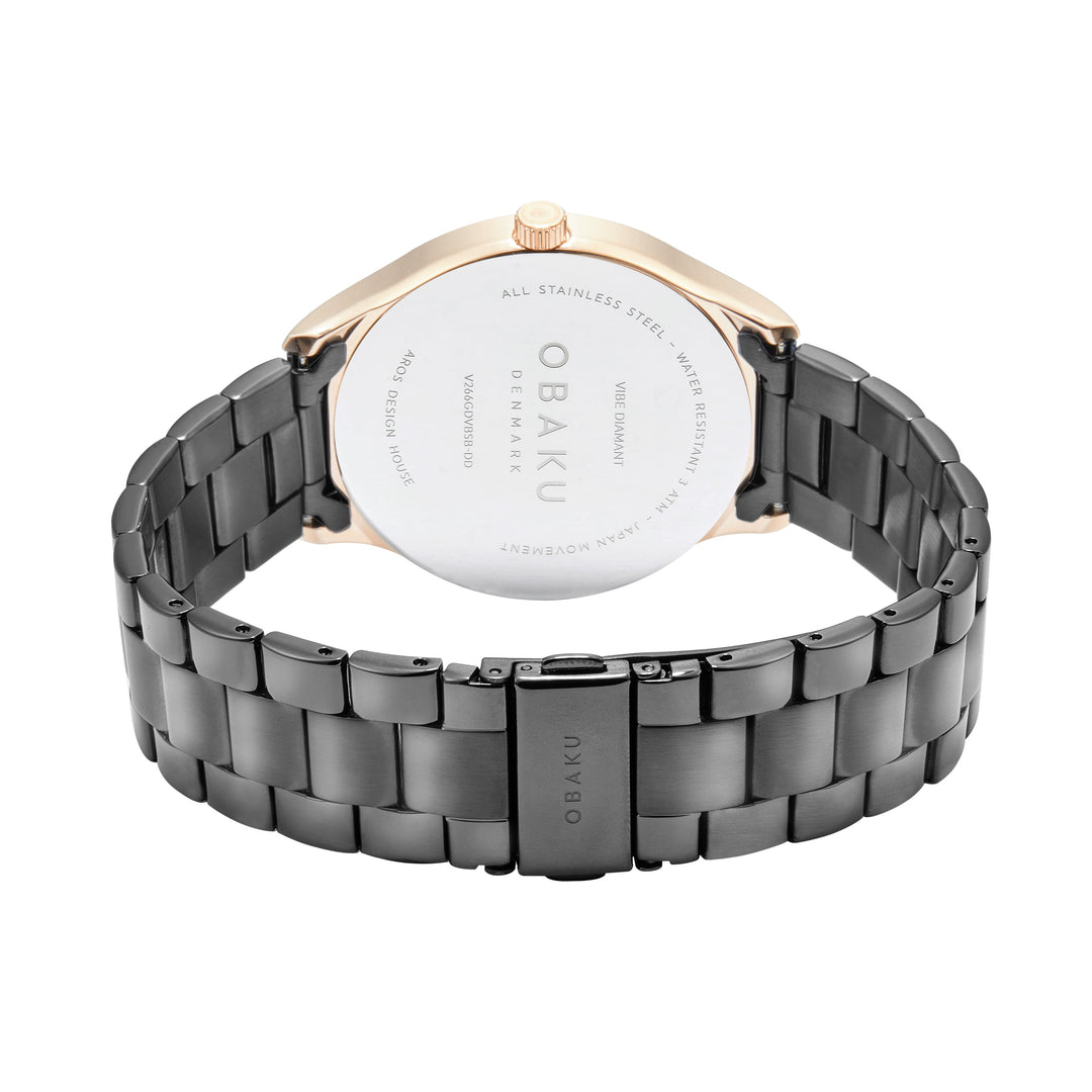 Vibe Diamant Ink Men's Watch by Obaku